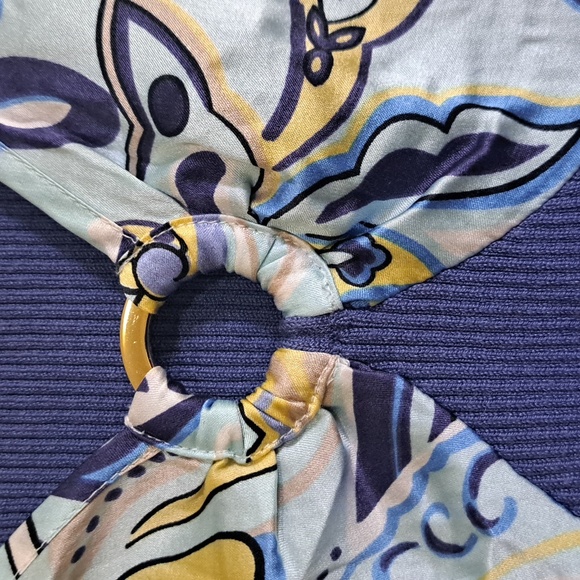 Purple Baby blue yellow loose fit Dressy tank top for Ladies - Picture 3 of 7